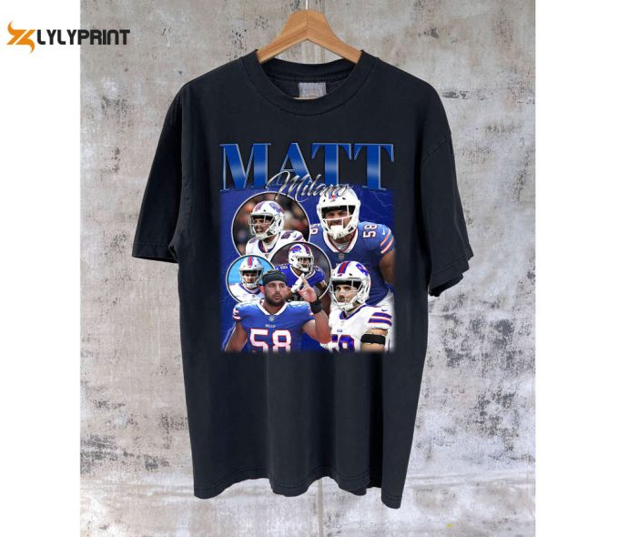 Matt Milano T-Shirt: Perfect Christmas Gift For Football Lovers &Amp;Amp; Sports Enthusiasts 1