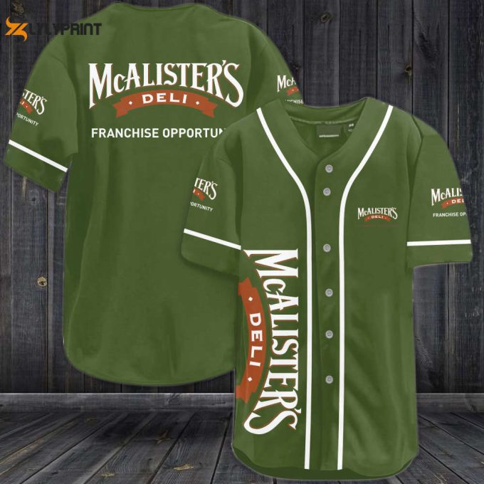 Mcalister'S Deli Franchise Opportunity Baseball Jersey 1