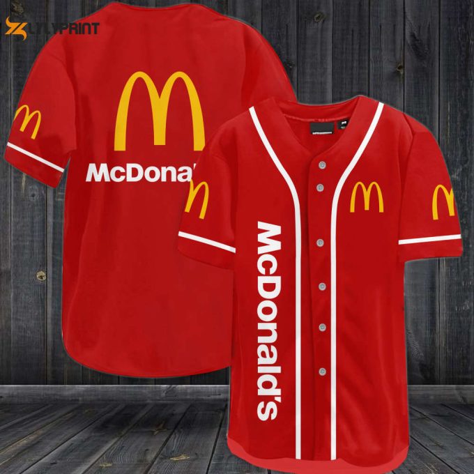 Mcdonald'S Baseball Jersey - Gift For Men Women 1