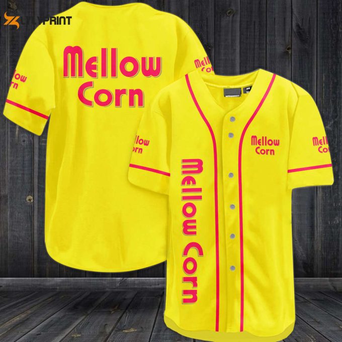 Mellow Corn All Over Print Unisex Baseball Jersey 1