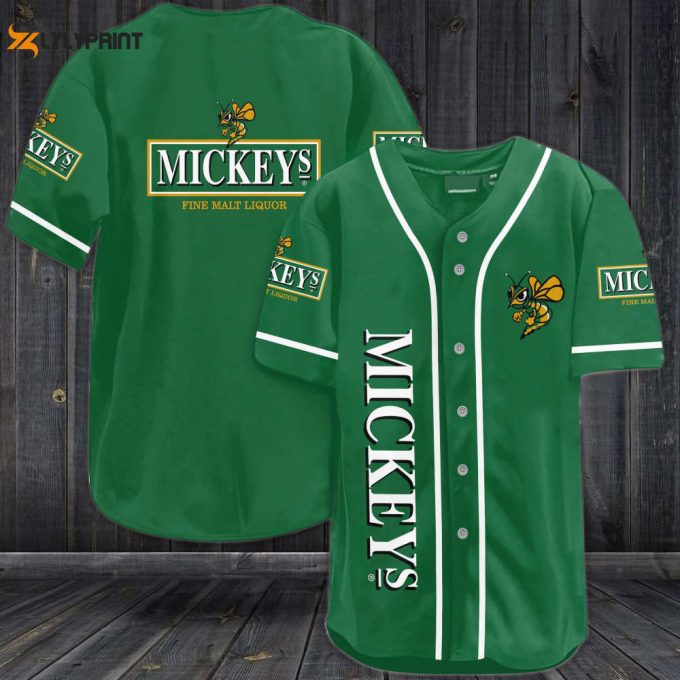 Mickey'S Fine Malt Liquor Baseball Jersey 1