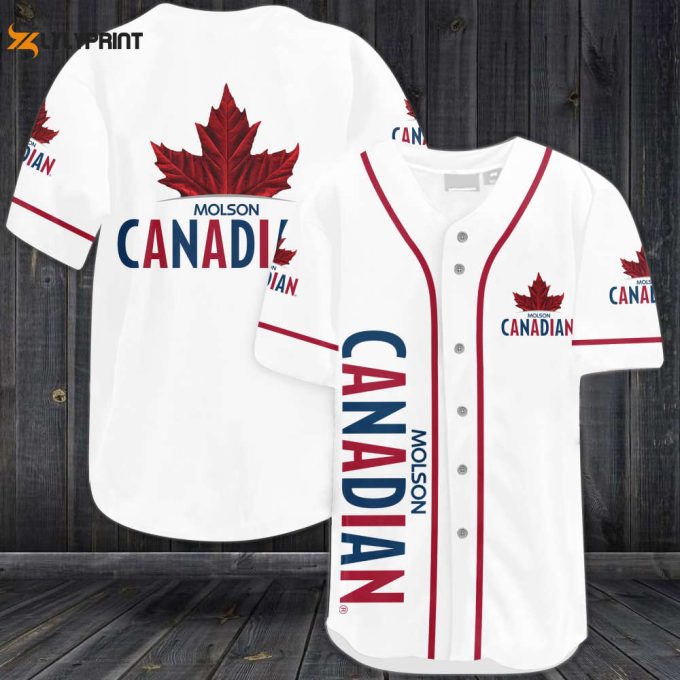 Molson Canadian Baseball Jersey - Perfect Gift For Men And Women Who Love Baseball! 1