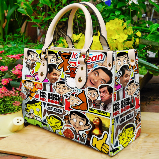 Stylish Mr Bean Leather Hand Bag Gift For Women'S Day Gift For Women S Day G95 2