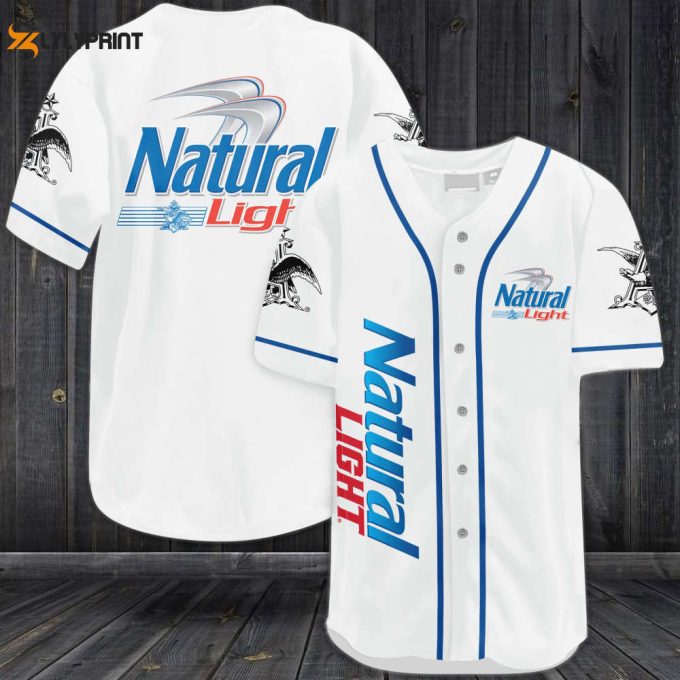 Natural Light Beer Baseball Jersey 1