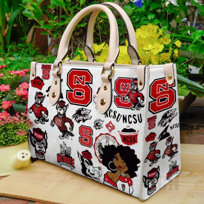 Nc State Wolfpack Leather Handbag Gift For Women 2