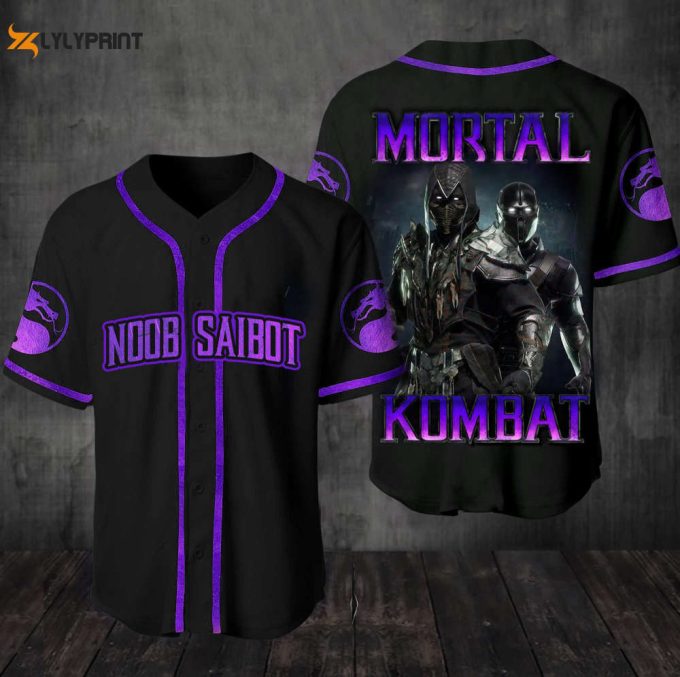 Noob Saibot Mortal Kombat All Over Print Unisex Baseball Jersey 1