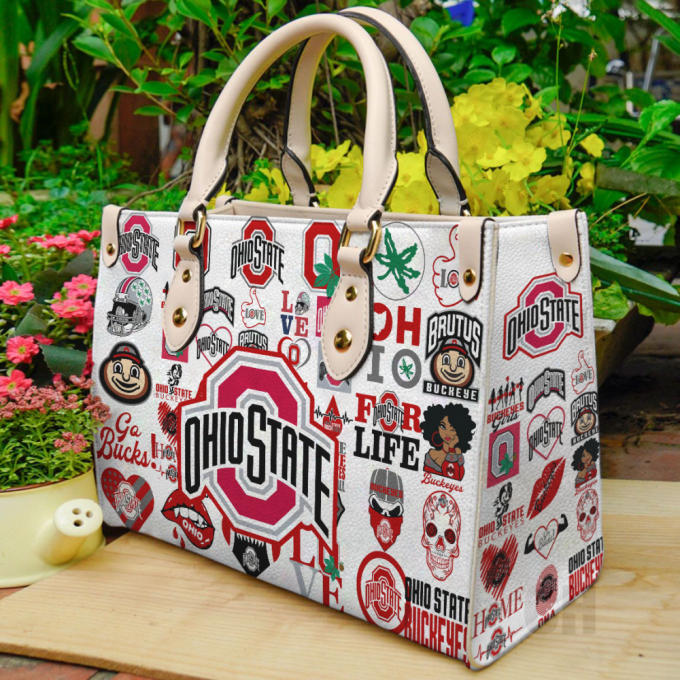 Stylish Ohio State Buckeye Leather Hand Bag Gift For Women'S Day: Perfect Women S Day Gift! 2