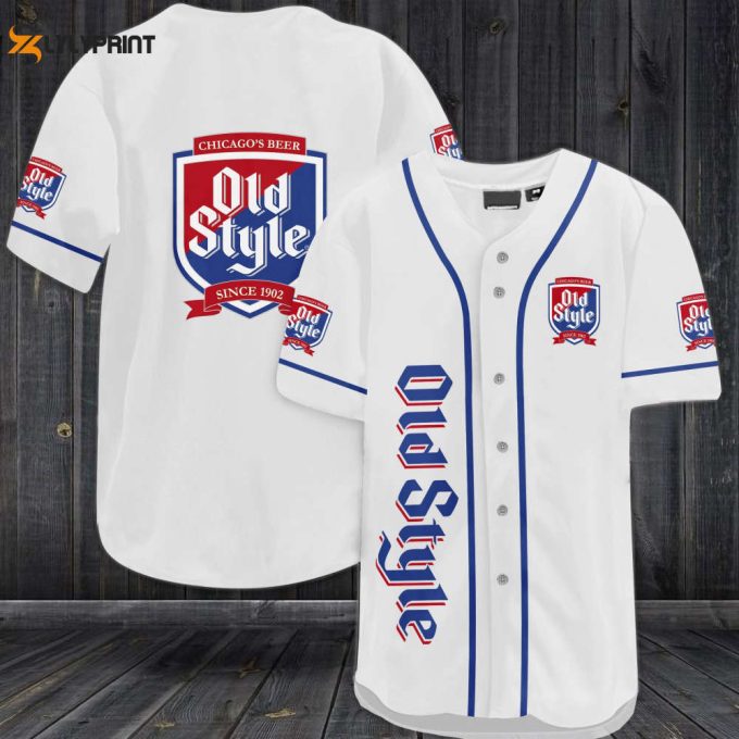 Old Style Chicago'S Beer Baseball Jersey 1