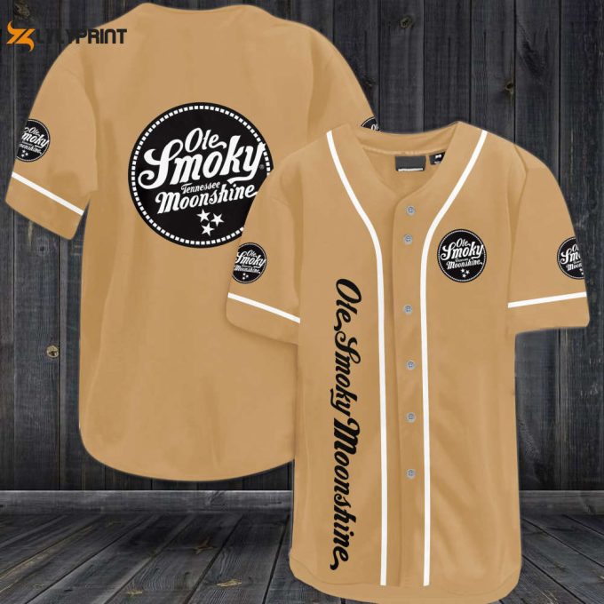 Ole Smokey Tennessee Moonshine Baseball Jersey - Gift For Men Women 1