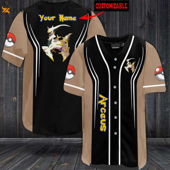 Personalized Arceus Baseball Jersey 1