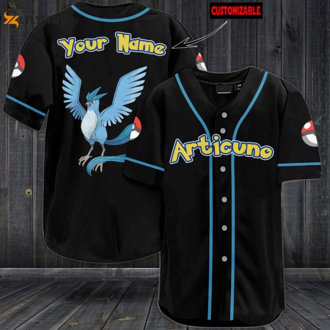 Personalized Articuno Baseball Jersey 1