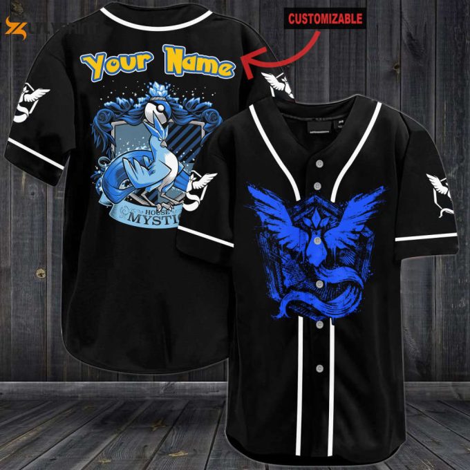 Personalized Articuno Mystic Baseball Jersey 1