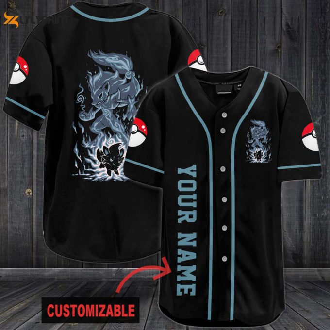 Personalized Delphox Baseball Jersey 1