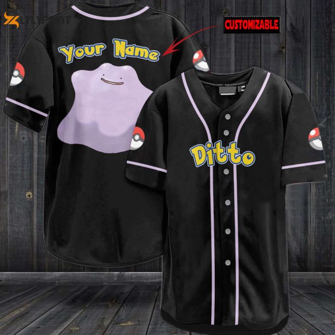 Personalized Ditto Baseball Jersey 1