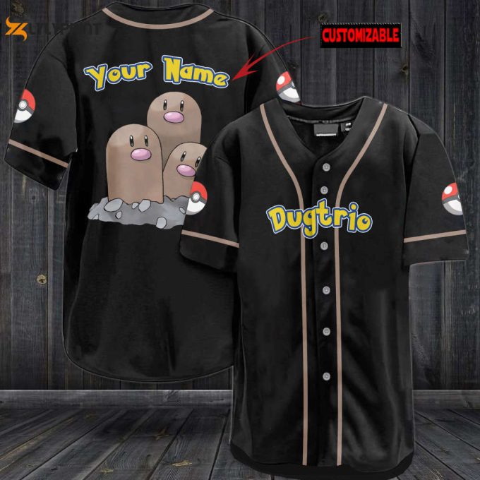 Personalized Dugtrio Baseball Jersey - Gift For Men Women 1