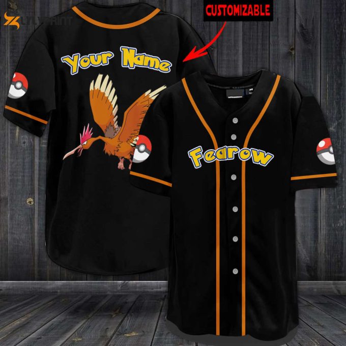 Personalized Fearow Baseball Jersey 1