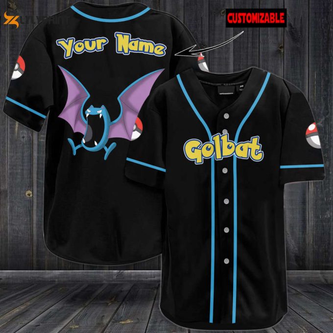 Personalized Golbat Baseball Jersey 1