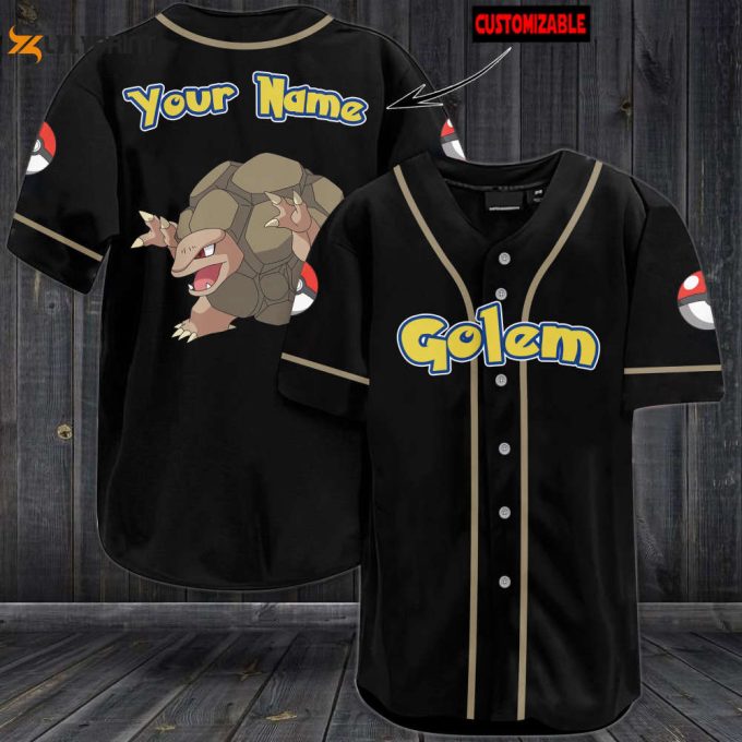 Personalized Golem Baseball Jersey 1