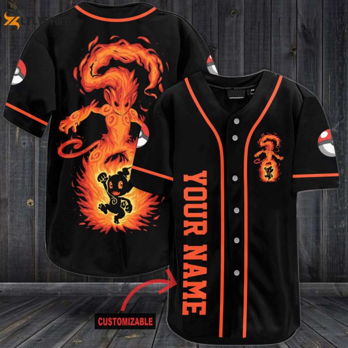 Personalized Infernape Baseball Jersey 1