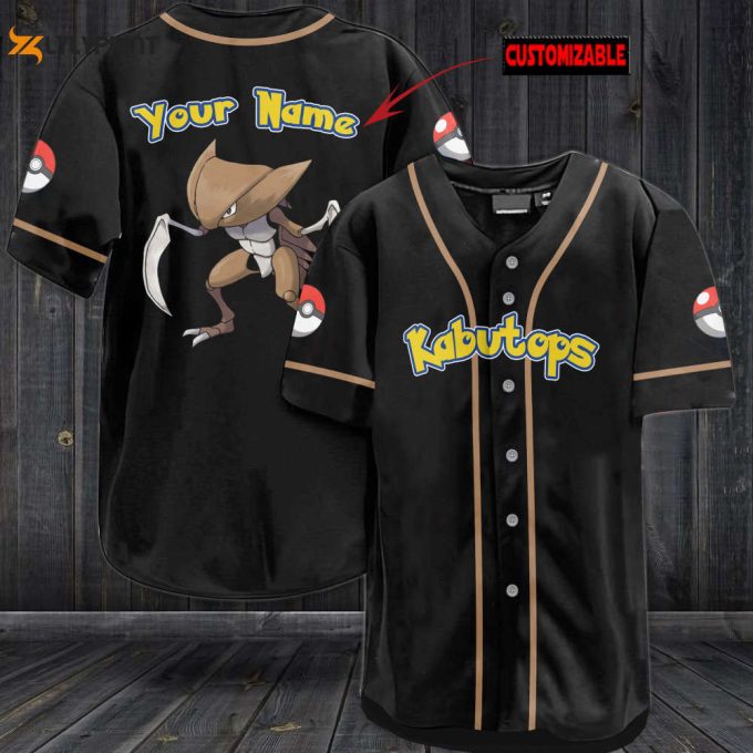 Personalized Kabutops Baseball Jersey 1