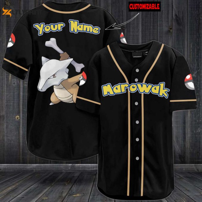 Personalized Marowak Baseball Jersey 1