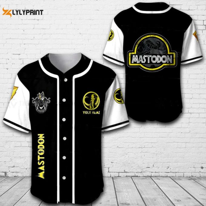 Personalized Mastodon Power Rangers All Over Print Unisex Baseball Jersey 1