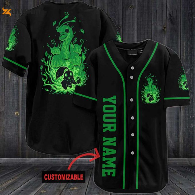 Personalized Meganium Baseball Jersey 1