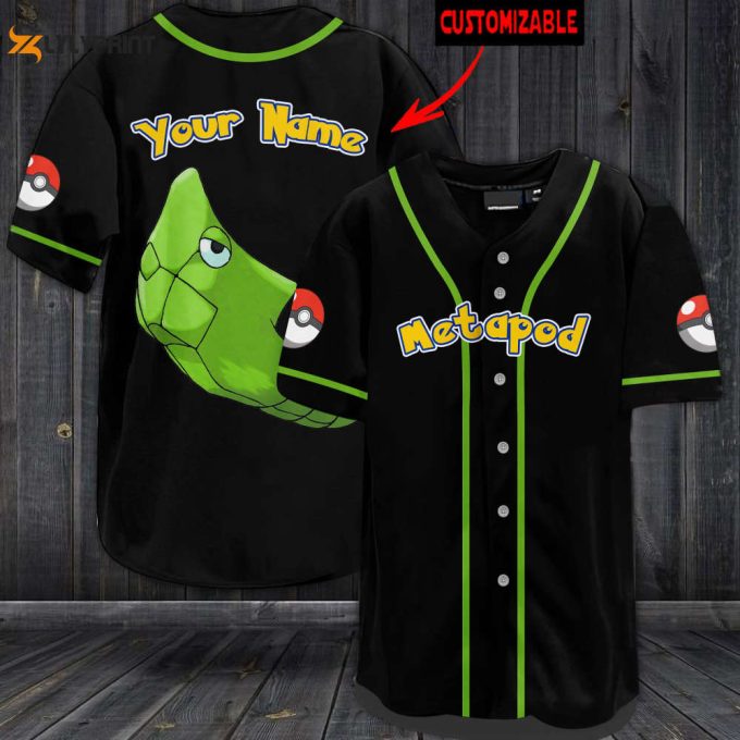 Personalized Metapod Baseball Jersey 1