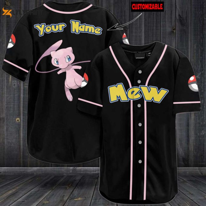 Personalized Mew Baseball Jersey 1