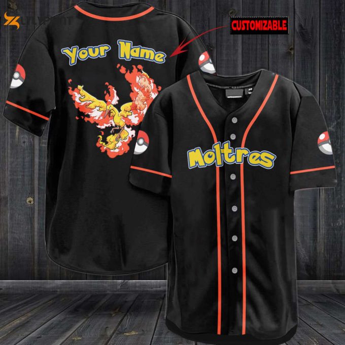 Custom Moltres Baseball Jersey - Perfect Gift For Men &Amp;Amp; Women 1