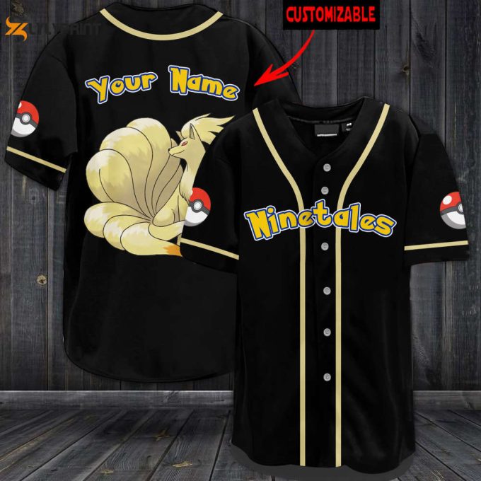 Personalized Ninetales Baseball Jersey 1