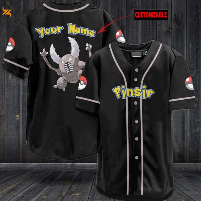 Personalized Pinsir Baseball Jersey 1