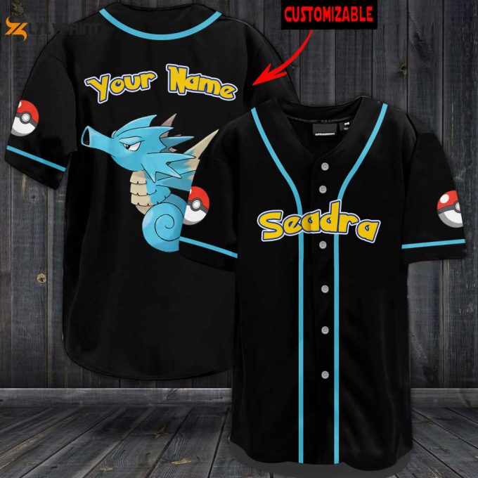 Personalized Seadra Baseball Jersey 1