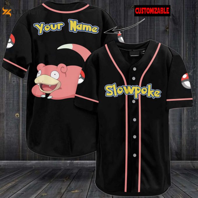 Personalized Slowpoke Baseball Jersey 1