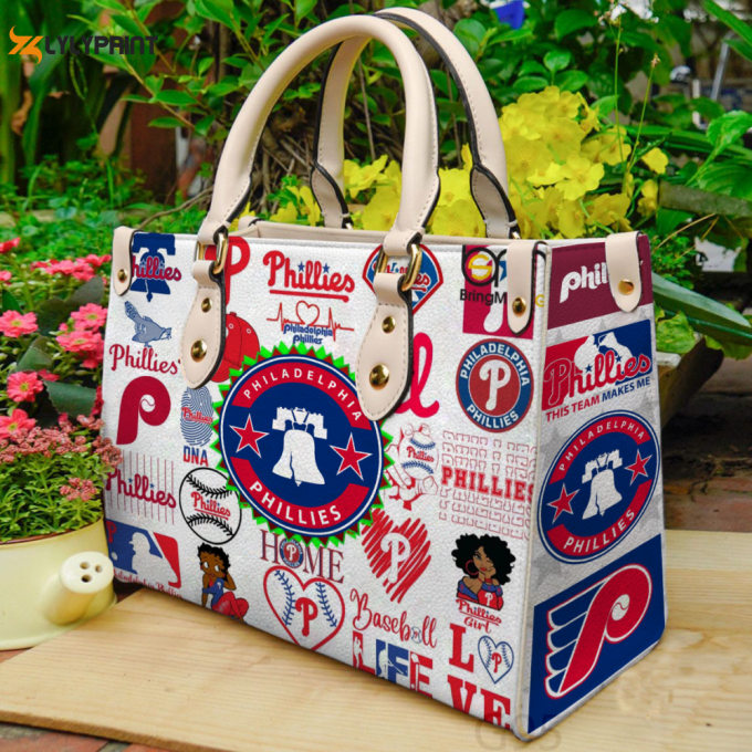 Stylish Philadelphia Phillies Leather Hand Bag Gift For Women'S Day Gift For Women S Day - Perfect G95 Surprise! 1