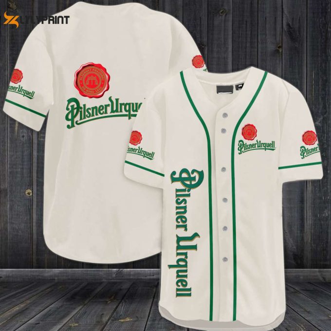 Pilsner Urquell Beer Baseball Jersey 1