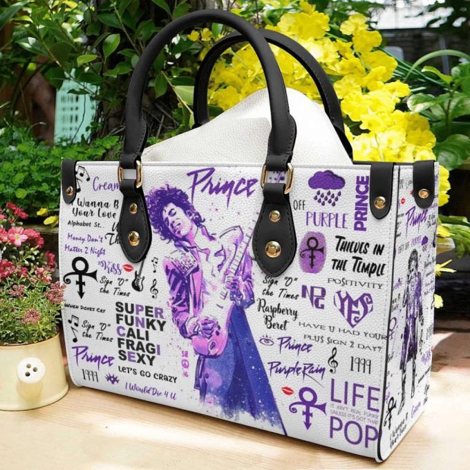 Stylish Prince Purple Leather Hand Bag Gift For Women'S Day Gift For Women S Day Ch - Perfect For A Special Celebration! 2