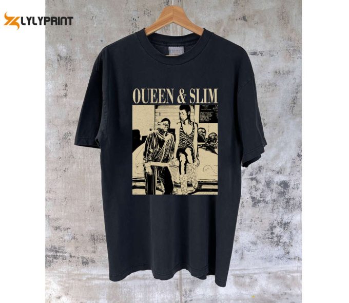 Get Stylish Queen &Amp;Amp; Slim Movie Apparel: T-Shirt Hoodie Sweater Retro Unisex Trendy Sweatshirt Couples T-Shirt 1