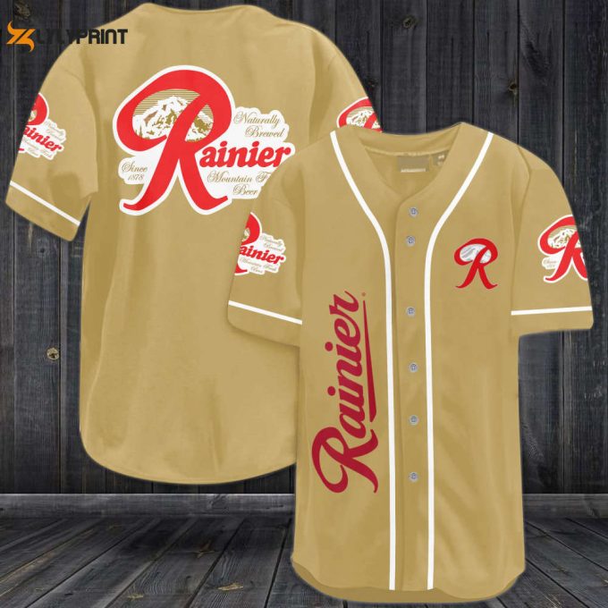 Rainier Beer Baseball Jersey 1