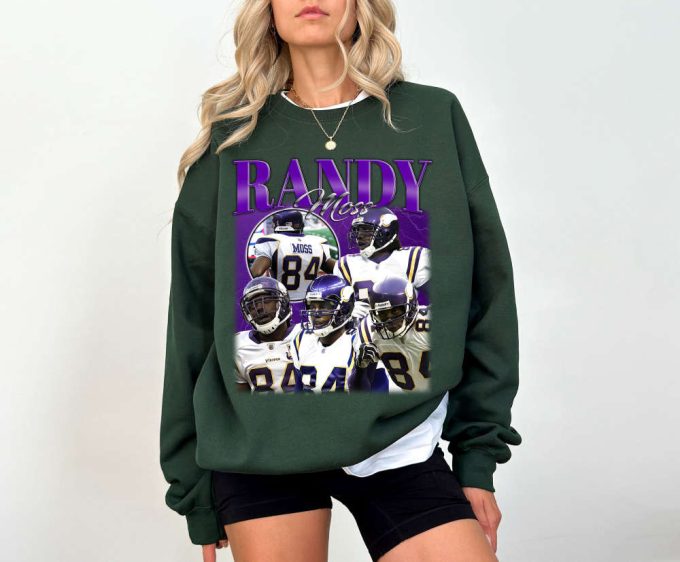 Randy Moss T-Shirt &Amp; Apparel: The Perfect Sports Gift For Him Sunday Football &Amp; Super Bowl Shirt 2