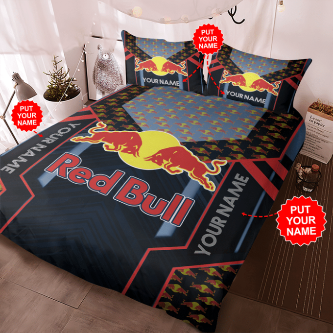 Red Bull Racing Duvet Cover Bedding Set Gift For Fans 2