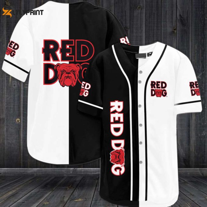 Red Dog Beer Baseball Jersey - Gift For Men Women 1