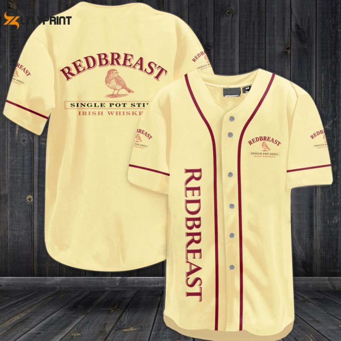 Redbreast Irish Whiskey Baseball Jersey - Gift For Men Women 1