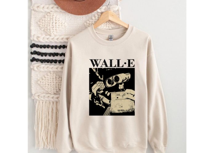 Retro Wall E T-Shirt Hoodie &Amp; Tee - Trendy Unisex Movie Sweater &Amp; Sweatshirt 2