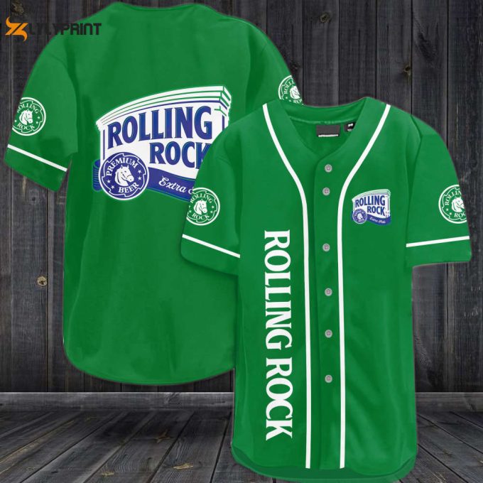 Rolling Rock Beer Baseball Jersey 1