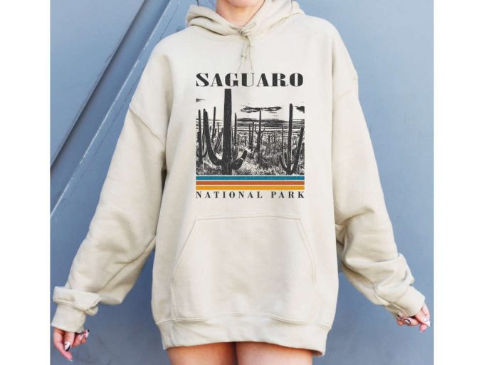 Saguaro Travel Shirt: Arizona-Themed Couples Gift Dad S Favorite Sweatshirt &Amp; Hoodie 2