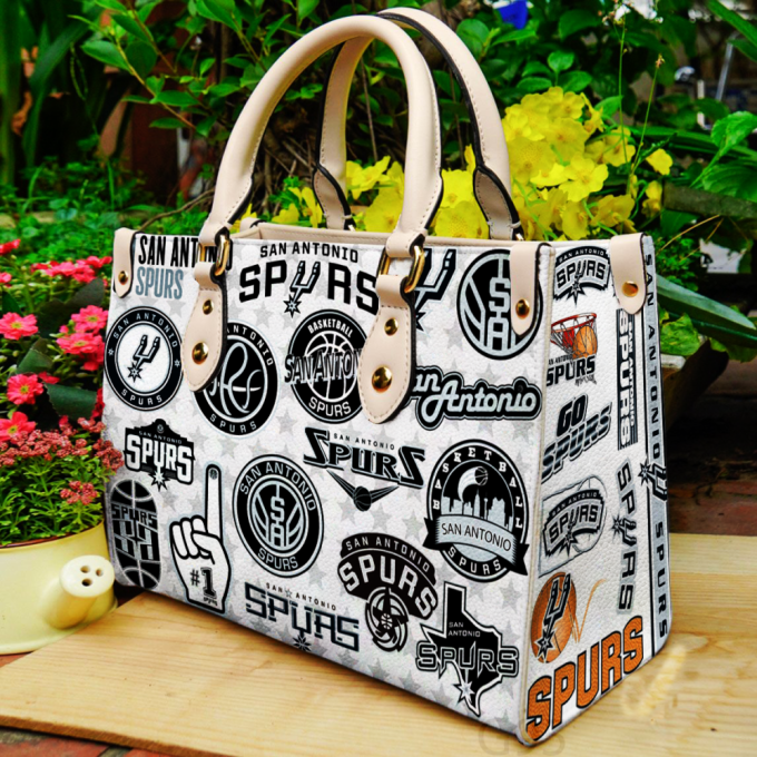 Stylish San Antonio Spurs 1 Leather Hand Bag Gift For Women'S Day - Perfect Women S Day Gift! G95 2