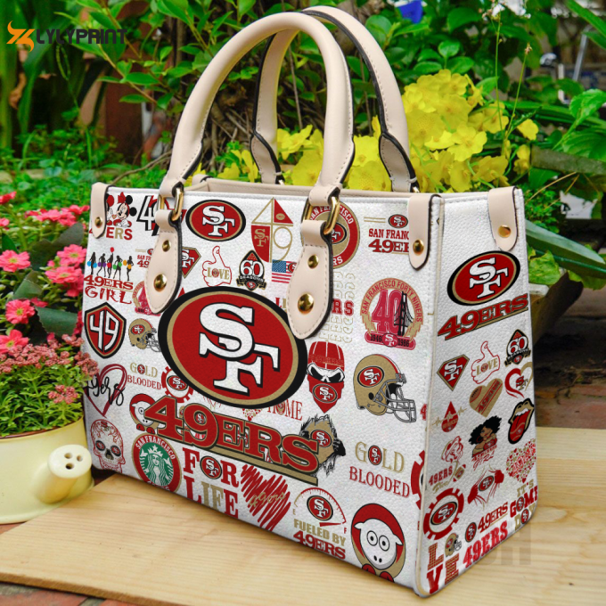 San Francisco 49Ers Leather Hand Bag Gift For Women'S Day: Perfect Women S Day Gift For True Fans 1