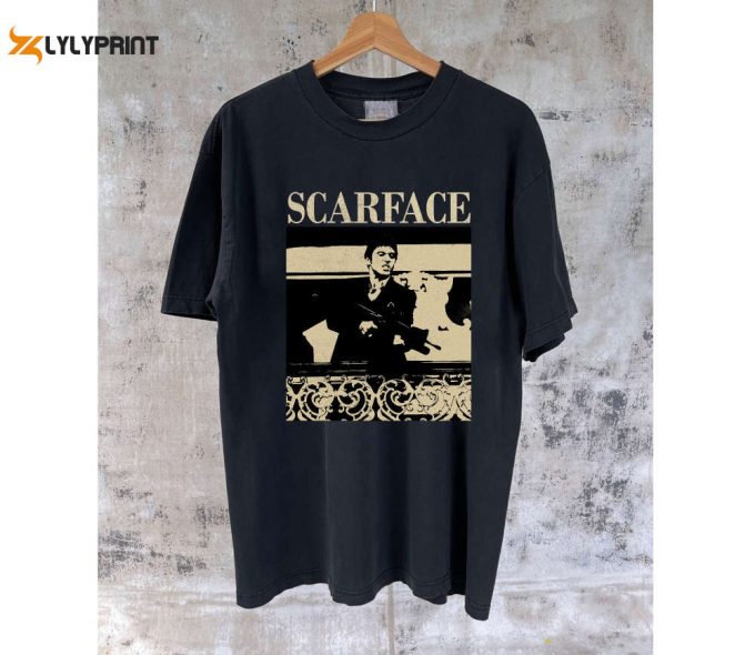 Scarface Movie T-Shirt: Retro Tee Hoodie Sweater Sweatshirt – Shop Now! 1