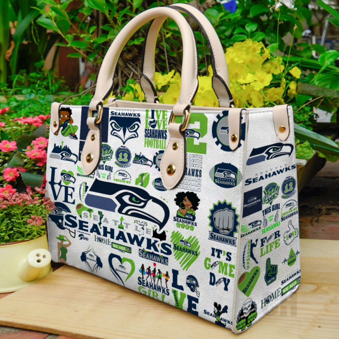 Seattle Seahawks Leather Handbag Gift For Women 2